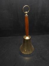 Brass and Wooden Handle School Bell