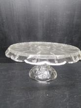 Crystal Pedestal Cake Plate