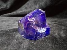 Slag Glass/Gemstone Specimen-Tanzanite/Cobalt/Sapphire
