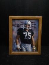 Framed Howie Long Oakland Raiders Photo/Print-signed-not verified