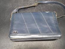 Vintage Aigner Blue Leather Handmade in India Purse