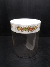 Vintage Pyrex Corning Ware Spice of Life Glass Kitchen Canister