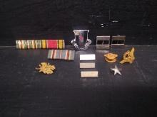 Collection Assorted Military Navy Bars and Pins
