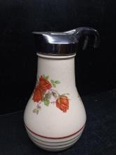 Antique Universal Pottery Large Syrup