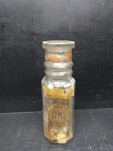 Antique Medical Bottle with Orig Paper Label-Sweet Pickles