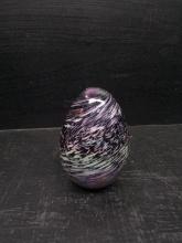 Iridescent Aurene Rainbow Swirl Paperweight