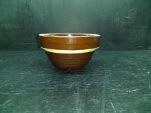Vintage Brown Glaze Country Bowl