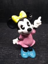 Hand painted Ceramic Disney Minnie Mouse Figure
