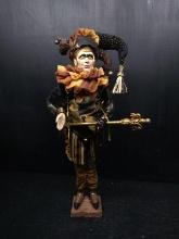 Contemporary Jester Doll on Stand