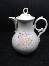 Antique Ceramic Hand painted Pitcher marked C E
