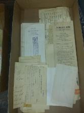 Antique Ephemera-Stock Certificates, Deeds, Receipts