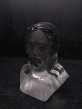 Carved Crystal Statue-Bust of Jesus