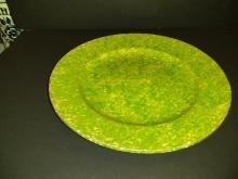 Vintage Stangl Green Caughley Plate - Marked Tiffany & Co