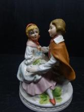 Vintage Ceramic Young Man & Lady Courting