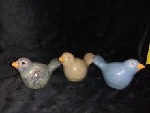 Collection 3 Pottery Birds