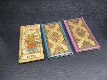Vintage Book-Collection 3 Auction Bridge Scoring Journals