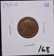 KEY 1914-D LINCOLN PENNY