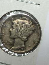 1941 P Silver Mercury Dime