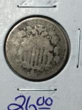 1868 Shield Nickel