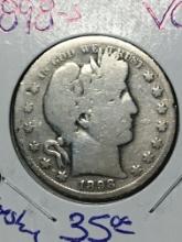 1898 S Barber Half Dollar