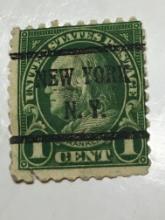 1 Cent Emerald Green Franklin Stamp 