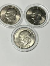 (3) Eisenhower Dollars