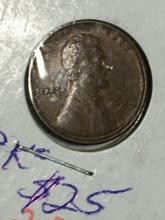 1909 P V. D. B.Lincoln Wheat Cent