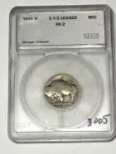 1926 D Buffalo Nickel 3 1/2 Legged