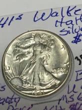 1941 S Walking Liberty Half Dollar