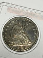 1858 Seated Liberty Half Dollar