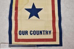 WWI/WWII Serving Our Country Window Banner