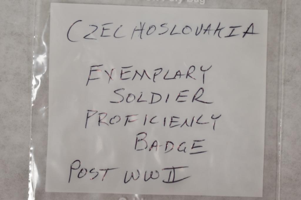 Czech. Post WWII Exemplary Soldier Prof Badge