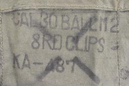 55 M1 Garand Clips & 7 Bandoleers