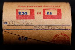 High Value! - Covered End Roll - Marked " Morgan Exceptional" - Weight shows x20 Coins (FC)