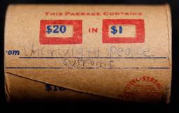 High Value! - Covered End Roll - Marked "Unc Peace Supreme" - Weight shows x20 Coins (FC)