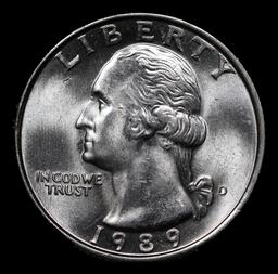 1989-d Washington Quarter 25c Grades GEM++ Unc