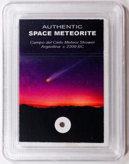 Authentic Space Meteorite Campo Del Cielo Meteor Shower Argentina Ca. 2200 BC Graded By INB