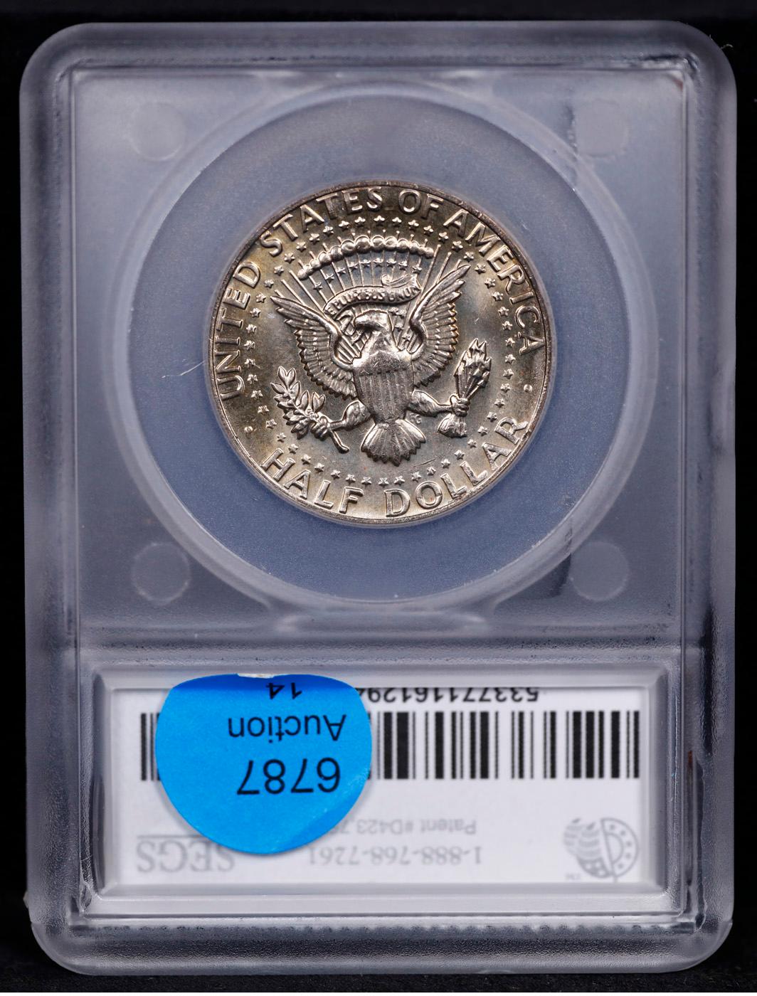 ***Auction Highlight*** 1982-p Kennedy Half Dollar Near TOP POP! 50c Graded ms66+ BY SEGS (fc)