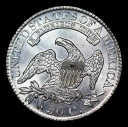 ***Auction Highlight*** 1826 Capped Bust Half Dollar O-108A 50c Graded ms63+ By SEGS (fc)