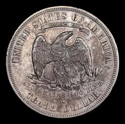 ***Auction Highlight*** 1878-s Trade Dollar 1 Graded au53 By SEGS (fc)
