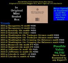 Sealed 2022 United States Mint Set in Original Government Shipped Box, Never Opened! 20 Coins Inside