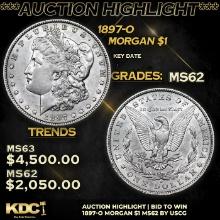 ***Auction Highlight*** 1897-o Morgan Dollar $1 Graded Select Unc BY USCG (fc)