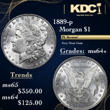 1889-p Morgan Dollar 1 Grades Choice+ Unc