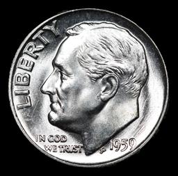 1959-p Roosevelt Dime 10c Grades GEM++ Unc