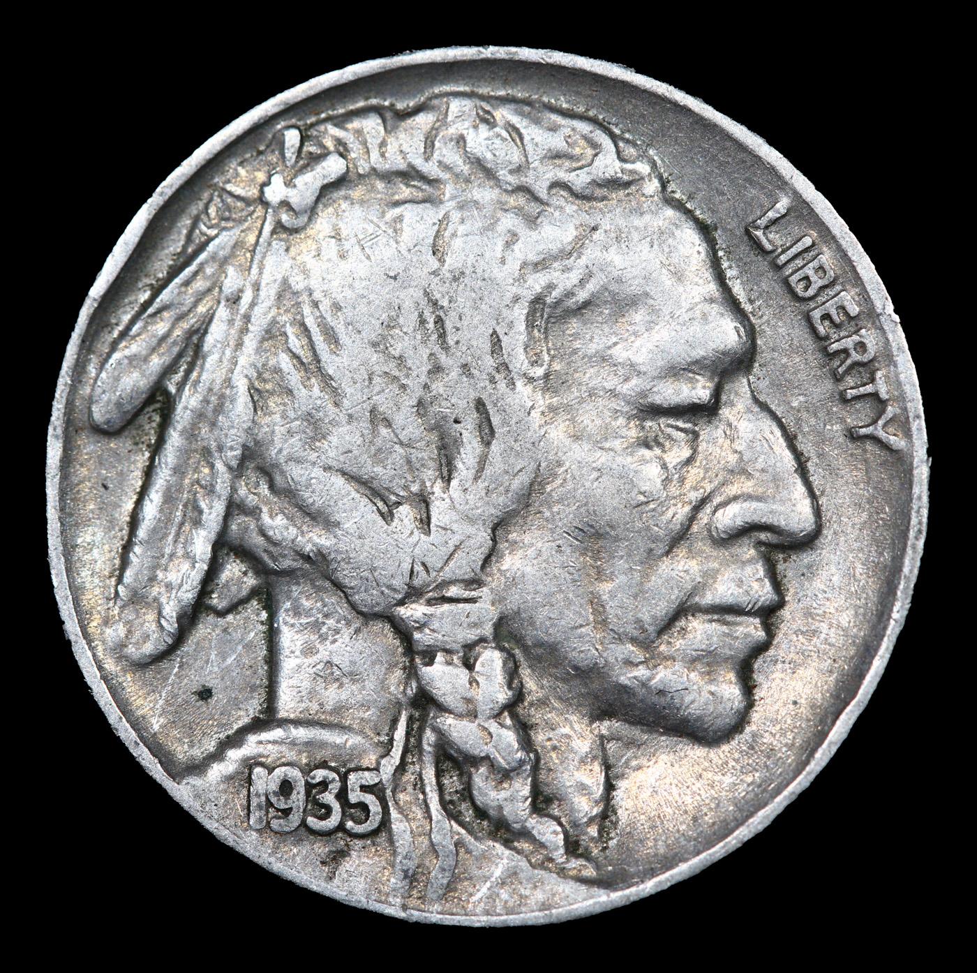 1935-p Buffalo Nickel 5c Grades Select Unc