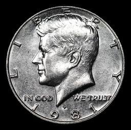 1981-p Kennedy Half Dollar 50c Grades GEM+ Unc