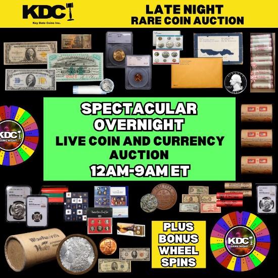 LATE NIGHT! Key Date Rare Coin Auction 19.7 ON