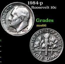 1984-p Roosevelt Dime 10c Grades GEM+ Unc