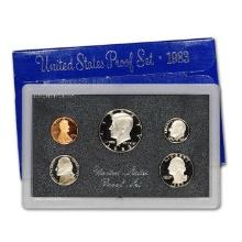 1988 United States Mint Proof Set 5 coins
