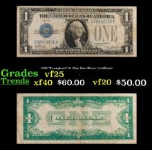 1928 $1 Blue Seal Silver Certificate Grades vf+